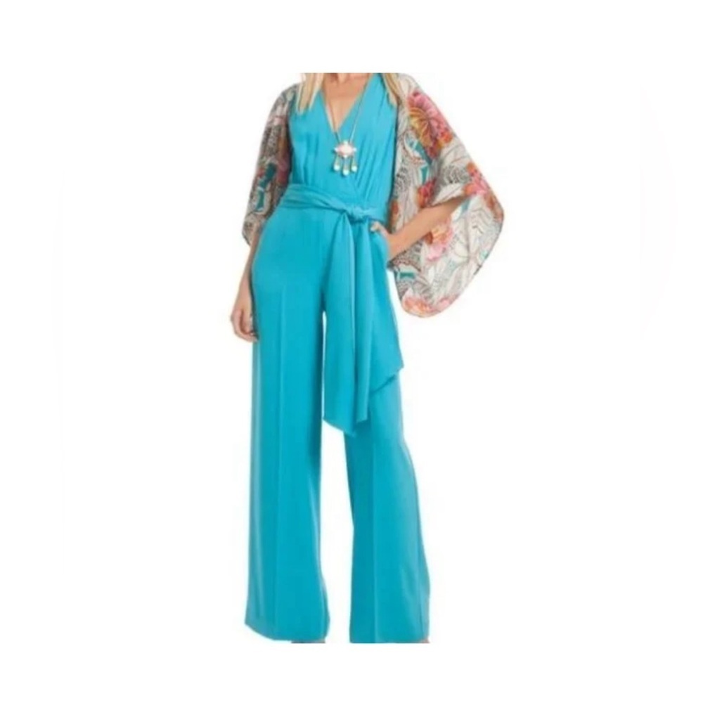 Trina Turk Silk Floral San Simeon kimono | M/L - Picture 2 of 8